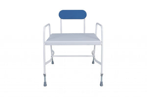 Bariatric Shower Chair – Height Adjustable with Perforated Seat