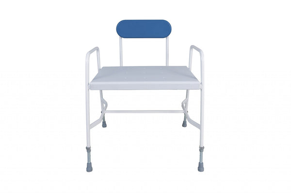 Bariatric Shower Chair – Height Adjustable with Perforated Seat