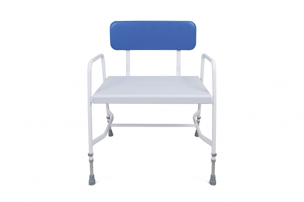 Bariatric Shower Chair – Height Adjustable with Perforated Seat