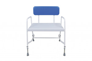 Bariatric Shower Chair – Height Adjustable with Perforated Seat