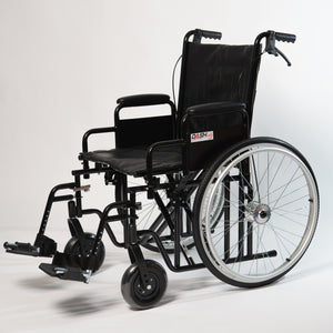 Dash 200 HD Heavy-Duty Folding Wheelchair | Up to 225kg Capacity