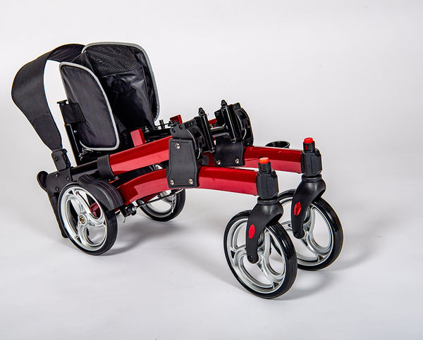 Fold Down Rollator | Lightweight Folding Rollator with Seat
