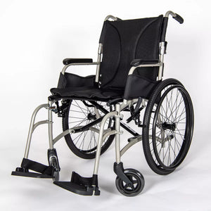 Dash Ultra Lightweight Transit Wheelchair | Padded Seat & Folding Back