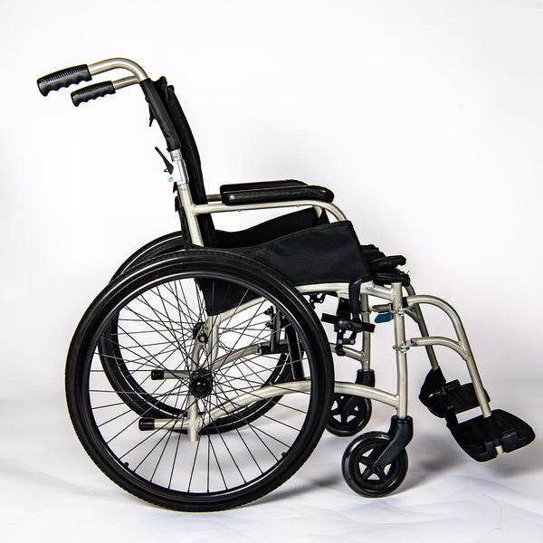 Dash Ultra Lightweight Transit Wheelchair | Padded Seat & Folding Back