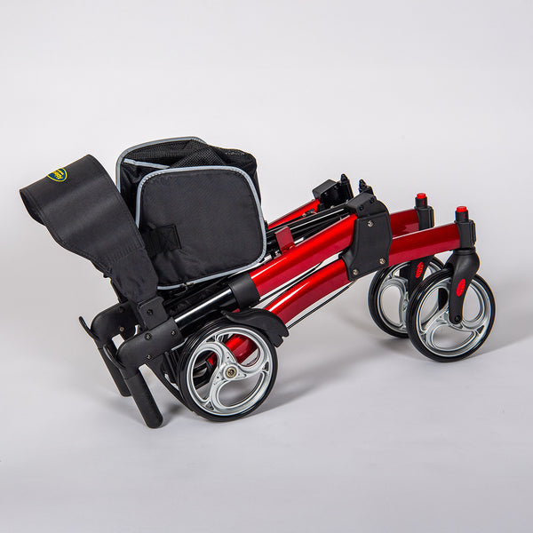 Fold Down Rollator | Lightweight Folding Rollator with Seat