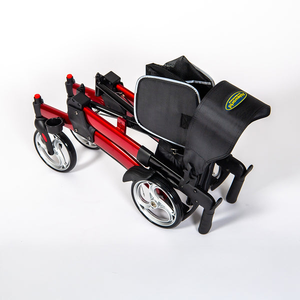 Fold Down Rollator | Lightweight Folding Rollator with Seat
