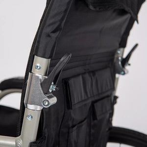 Dash Ultra Lightweight Transit Wheelchair | Padded Seat & Folding Back
