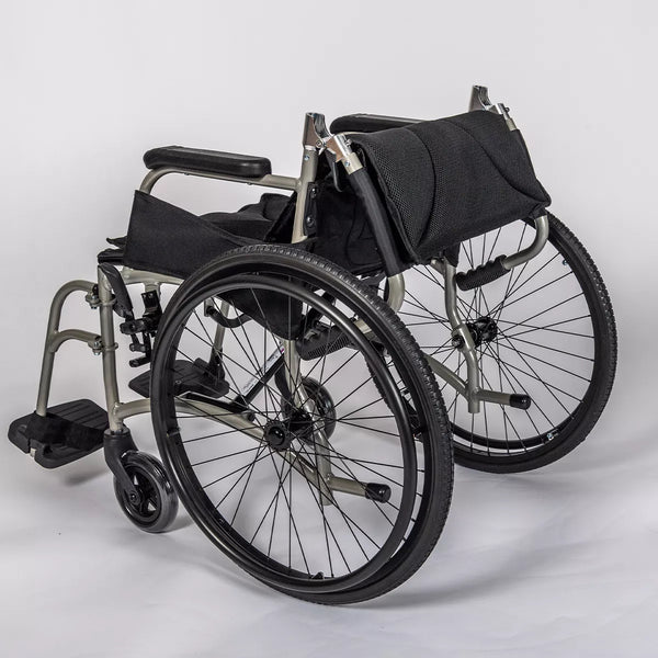 Dash Ultra Lightweight Transit Wheelchair | Padded Seat & Folding Back