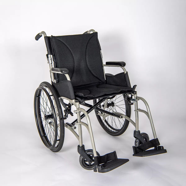 Dash Ultra Lightweight Transit Wheelchair | Padded Seat & Folding Back
