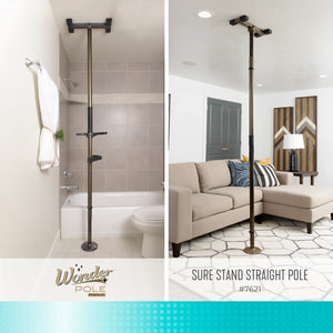 Trapeze Grab Bar Accessory for Bed, Chair, Toilet & Bathtub Assistance – Adjustable Support Handle with Padded Grip, 300 lb Capacity, Anodized Aluminum Mobility Aid