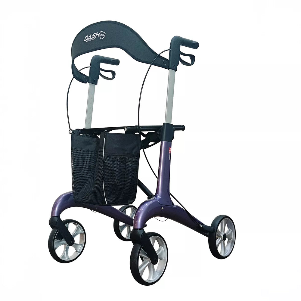 Dash Suave Carbon Rollator Lightweight | Folding Carbon Fibre Rollator