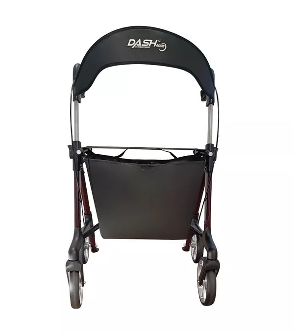 DASH Carbon Swish Rollator | Lightweight Carbon Fibre Rollator with Padded Seat