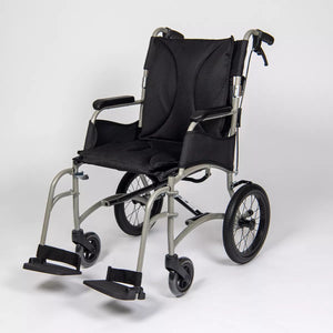Dash Ultra Lightweight Transit Wheelchair | Padded Seat & Folding Back