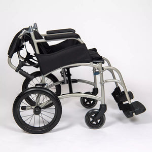 Dash Ultra Lightweight Transit Wheelchair | Padded Seat & Folding Back