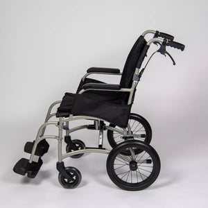 Dash Ultra Lightweight Transit Wheelchair | Padded Seat & Folding Back