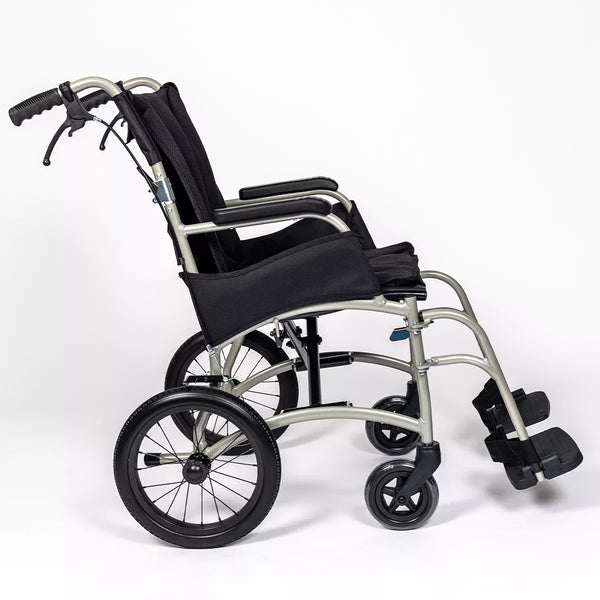 Dash Ultra Lightweight Transit Wheelchair | Padded Seat & Folding Back