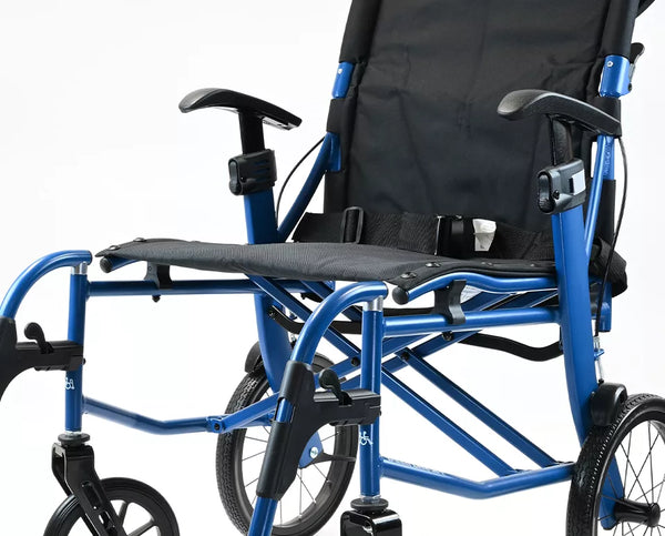 Dash Rehab Dash Lite x4 Transit Wheelchair | Lightweight Folding Aluminium Transit Wheelchair