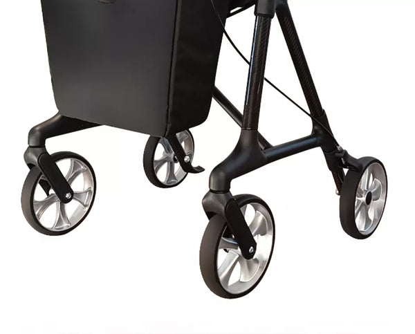 DASH Carbon Swish Rollator | Lightweight Carbon Fibre Rollator with Padded Seat